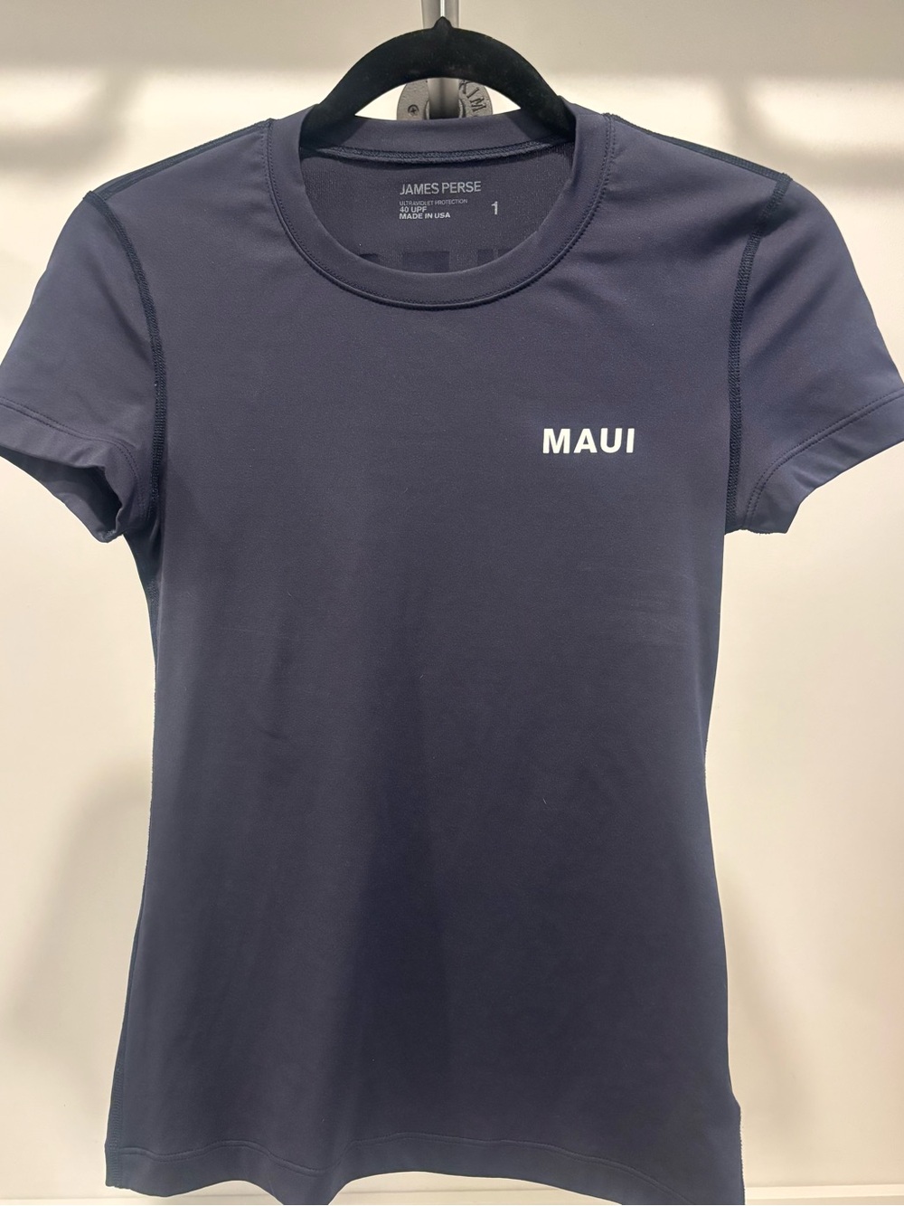 James Perse Navy Short-Sleeve 'Maui' Crewneck Tee